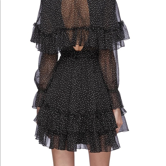 DVF Marianna Polka Dot Ruffle Dress - Picture 5 of 7